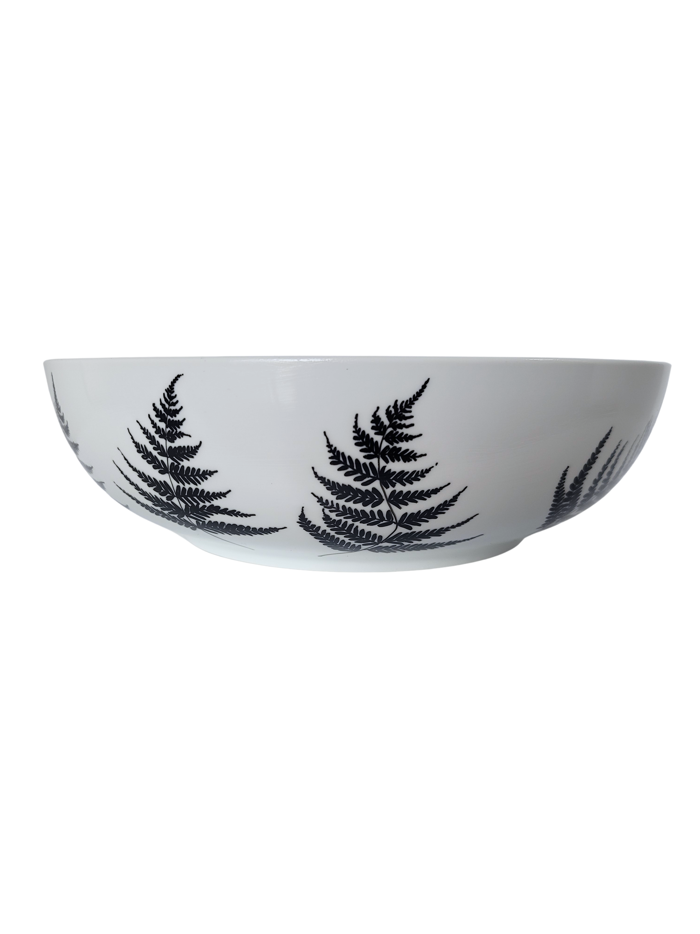 Large Fern Serving Bowl