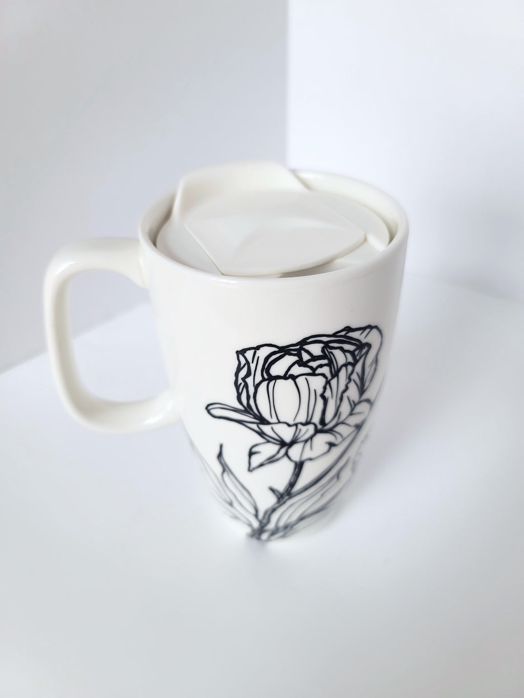 Peony Large Travel Mug